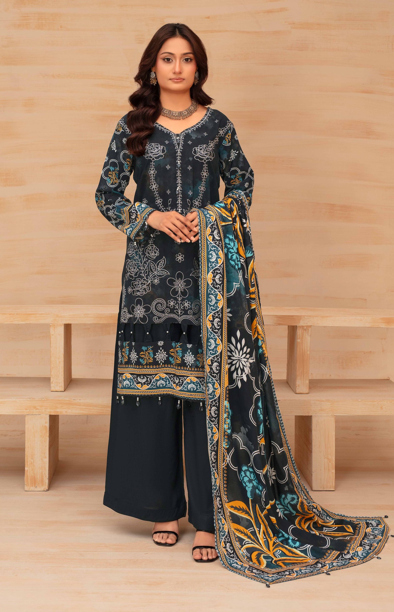 Azura Batik 8302 - Black
