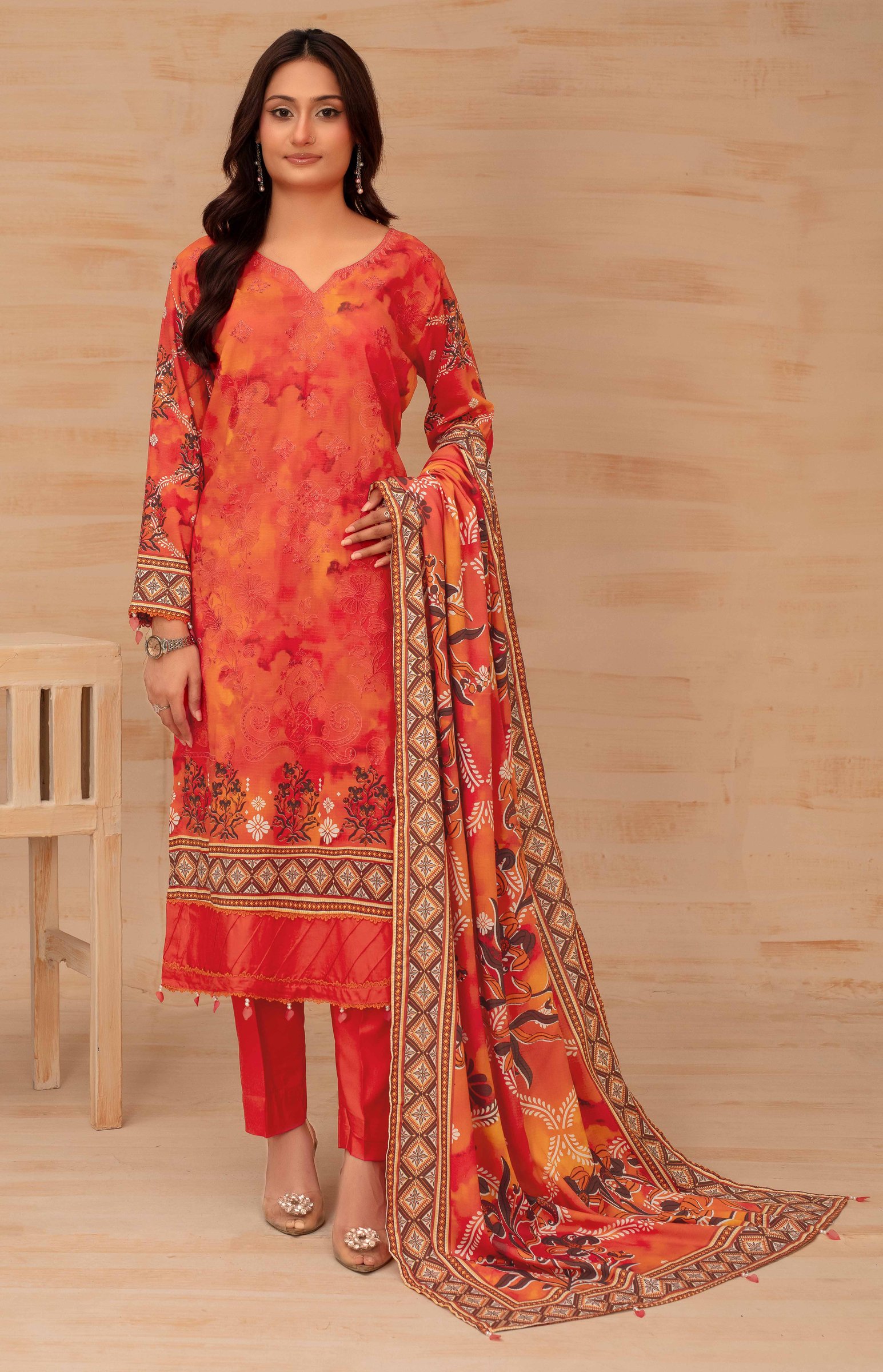 Azura Batik 8308 - Orange